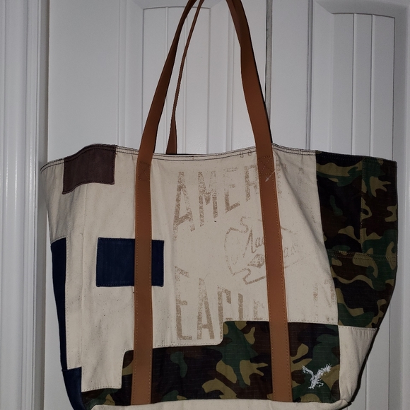 American Eagle Canvass Tote Large - Picture 3 of 6
